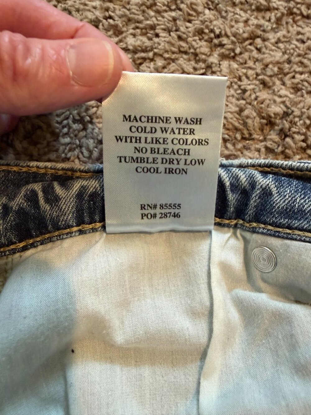 Eunina Kailey High Rise Biker Shorts Medium Wash Blue Denim Size S - Picture 6 of 10
